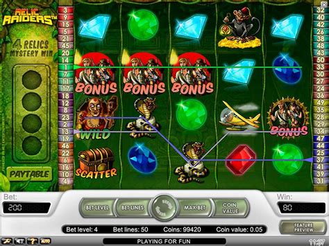 Relic Raiders Spielautomat kostenlos spielen ohne Anmeldung.